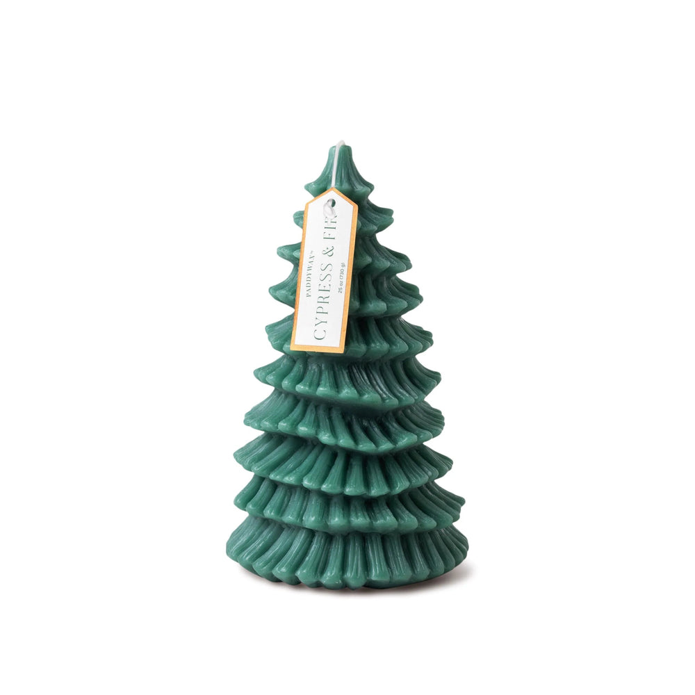 Paddywax Cypress & Fir 8 Tall Tree Totem Candle w/ Wick & Hang Tag - 730g candle Paddywax