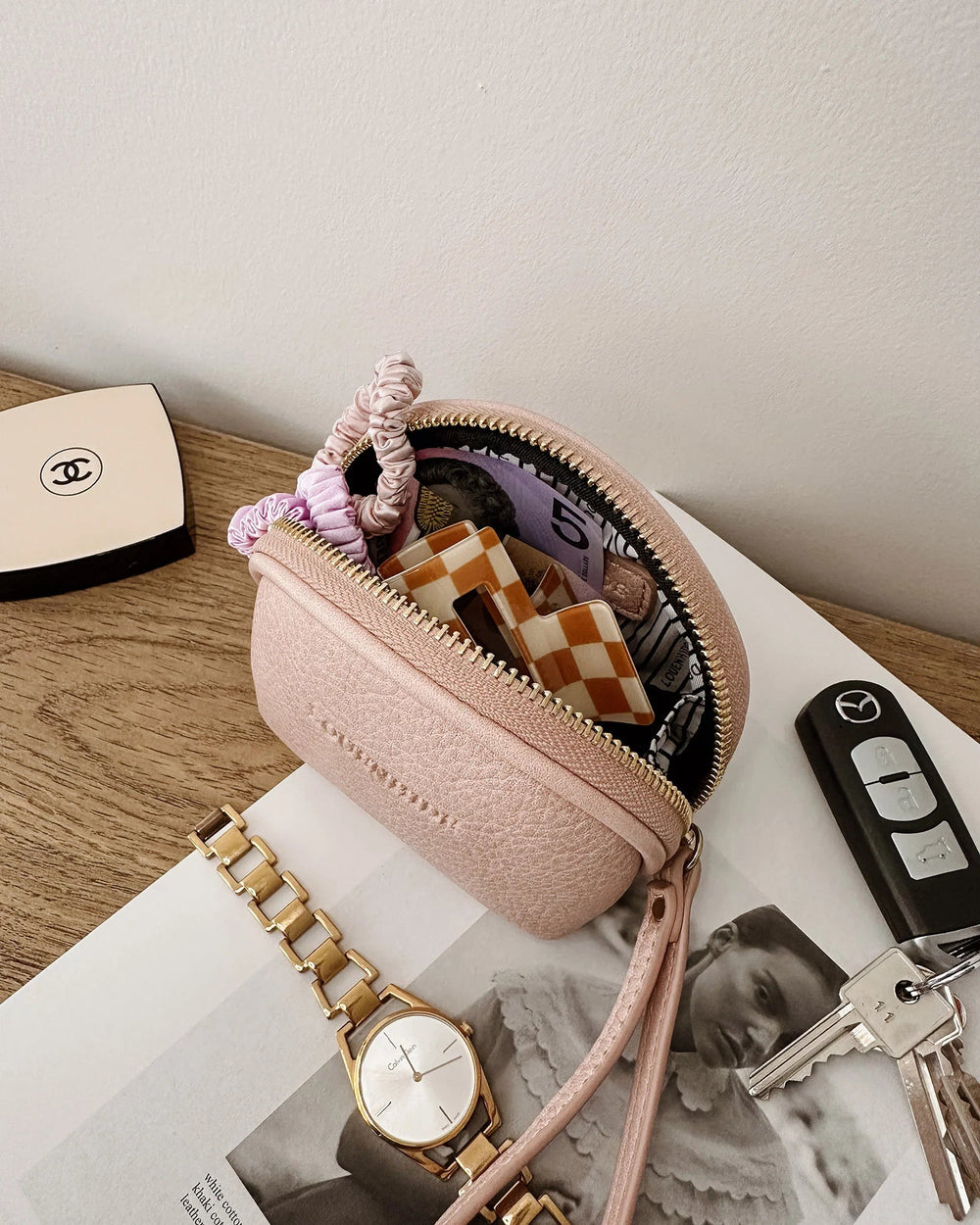 Paige purse - Blush Handbag Louenhide