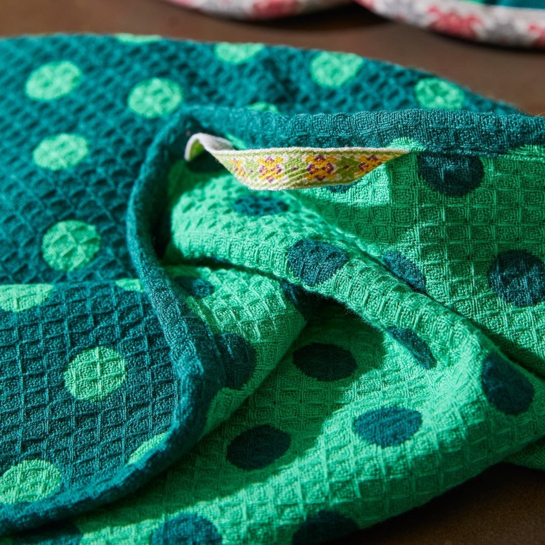 Paige Tea Towel - Verdant Sage &amp; Clare