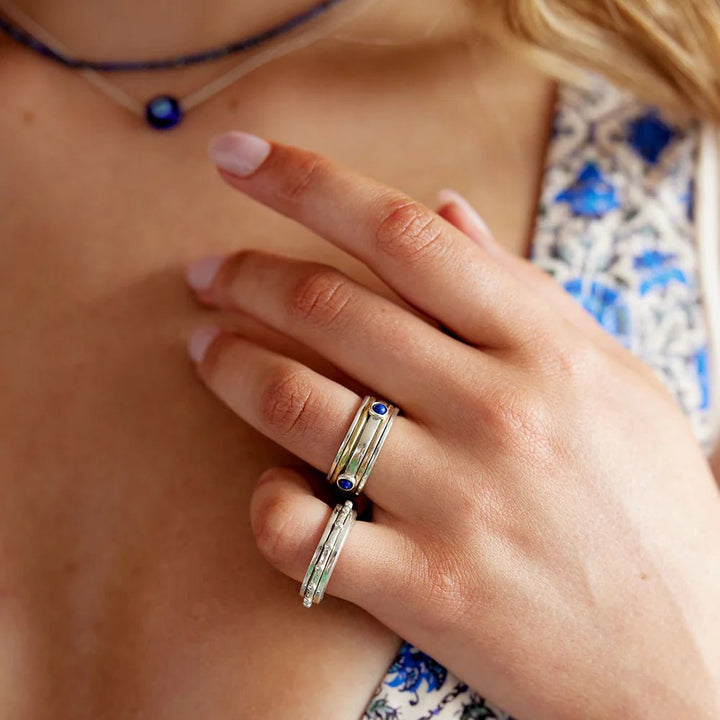 Palas Creativity Lapis Lazuli Meditation Spin Ring ring Palas