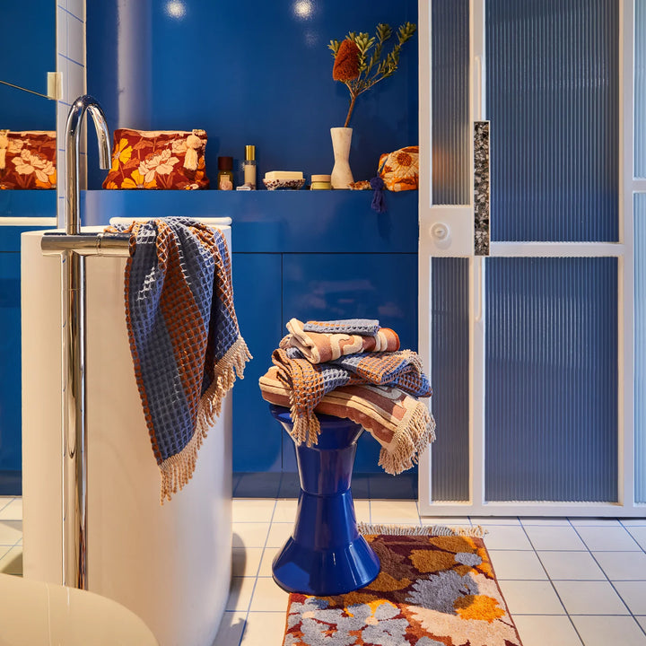 Zelia Waffle Hand Towel - Blue Jay Accessories Sage & Clare   