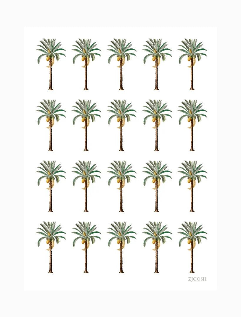 Palms Tea Towel Tea Towel zjoosh