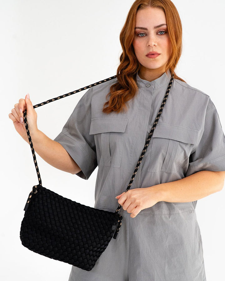 Panama Crossbody - Black Neo Plait - Stanleyandstone