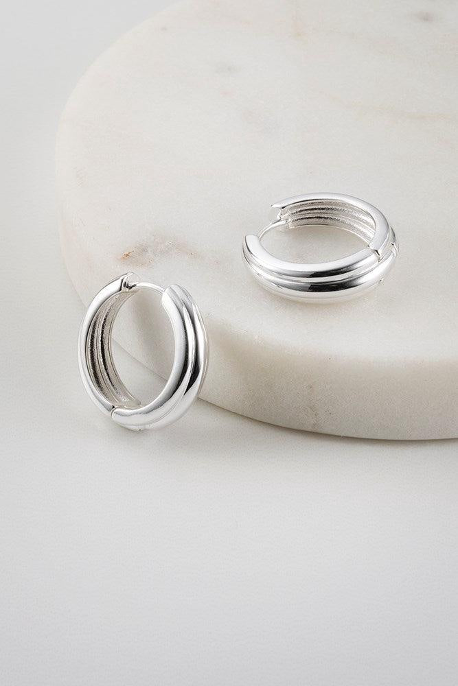 Paris Hoop Earing Silver earings Zafino Jewellery
