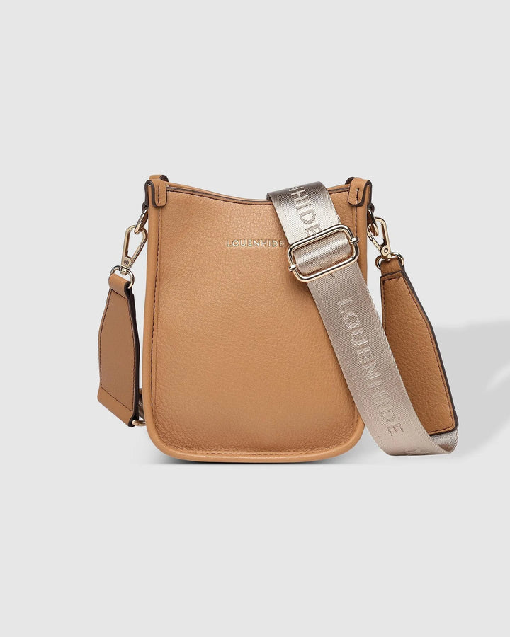 Parker phone cross body bag - camel Handbag Louenhide