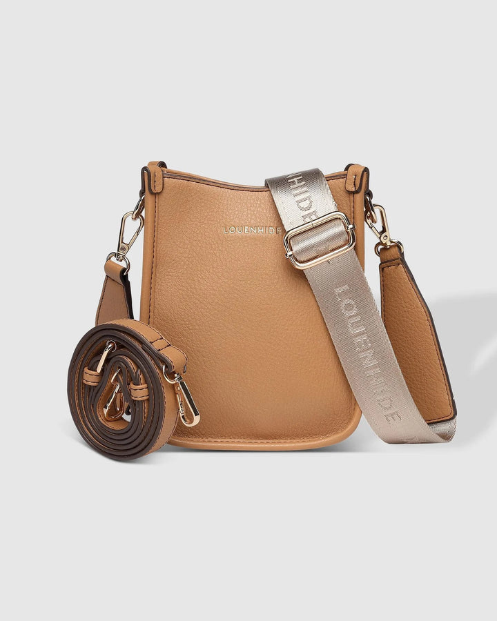 Parker phone cross body bag - camel Handbag Louenhide
