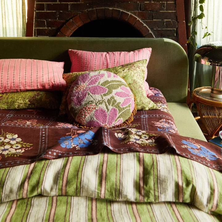 Pasadena Punch Needle Cushion cushion Sage & Clare
