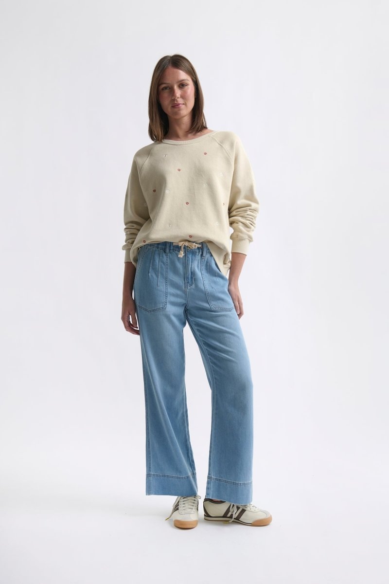 Patti Sweatshirt - Daisy Vanilla Sweater Kireina