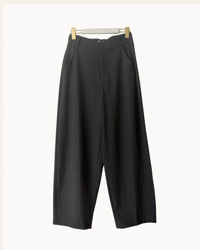 Little Lies Penelope Barrel leg trouser - pinstripe