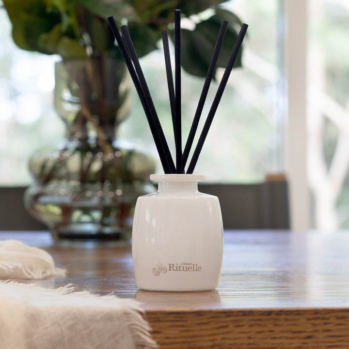Crisp Sea Mist, Juniper, Amberwood<br>Mini Fragrance Diffuser Set | 90ml Hand Cream Urban Rituelle