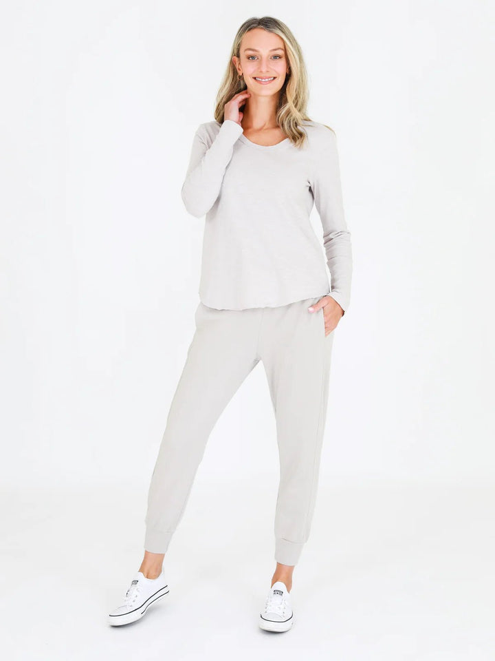 Penola Long Sleeve Tee - Angora Long Sleeve Tee 3rd Story