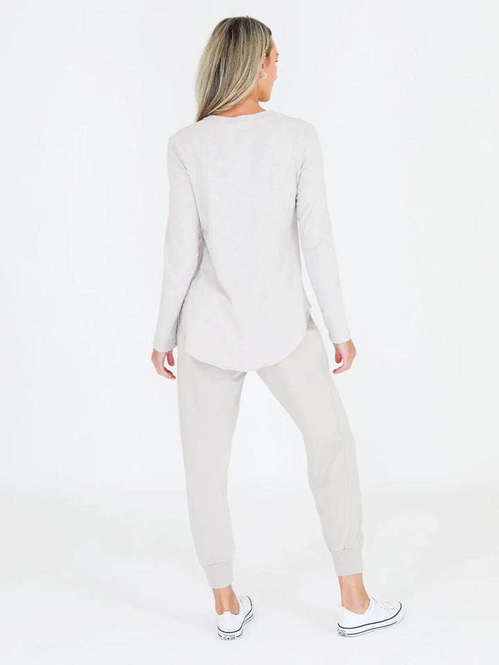 Penola Long Sleeve Tee - Angora Long Sleeve Tee 3rd Story