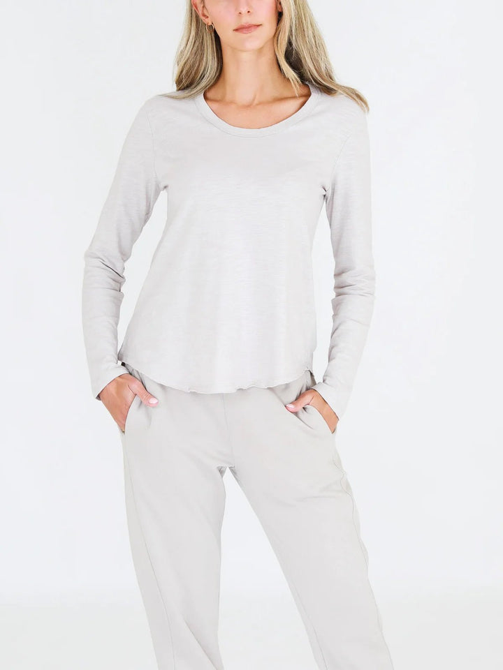 Penola Long Sleeve Tee - Angora Long Sleeve Tee 3rd Story