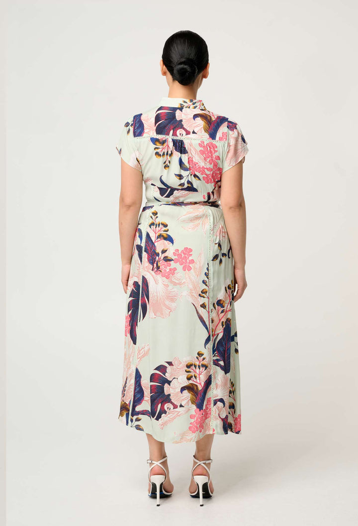PETITE Maysa Viscose Dress in Oasis Flora - Stanleyandstone