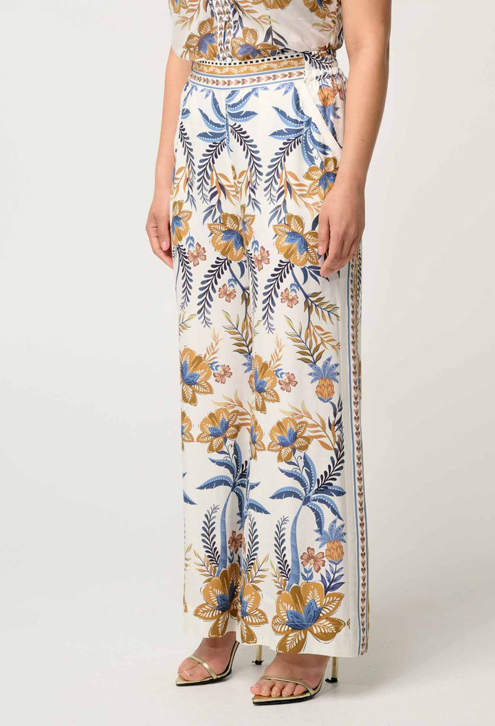 PETITE Willow Linen Viscose Pant in Golden Medina - Stanleyandstone