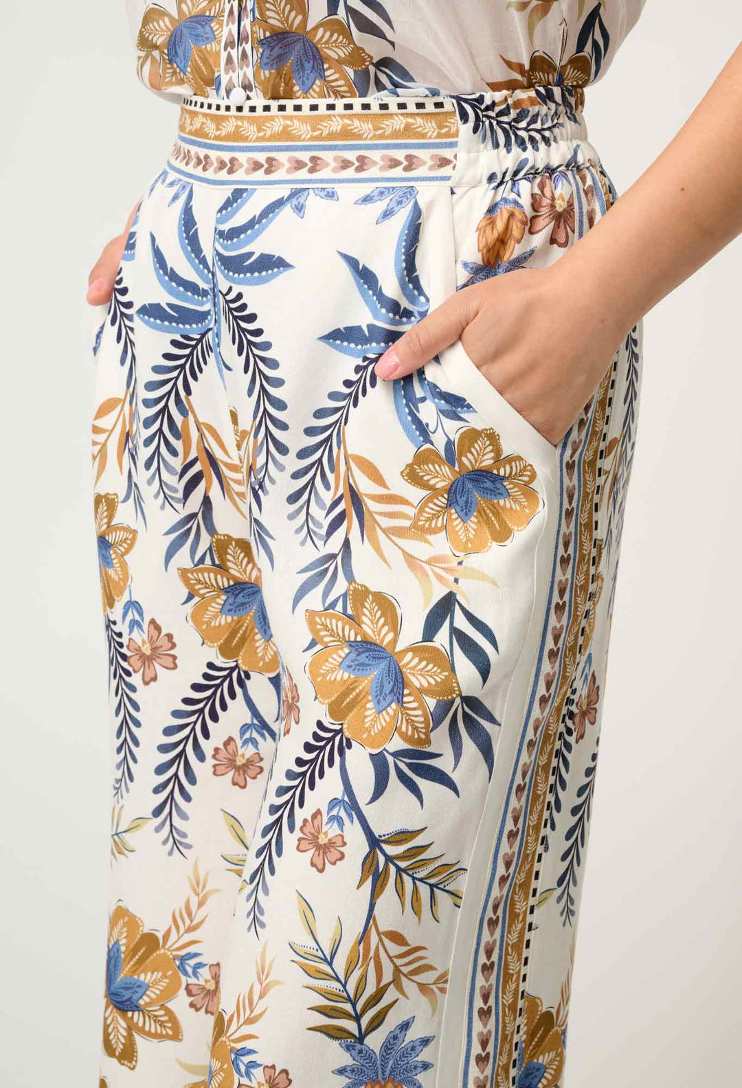 PETITE Willow Linen Viscose Pant in Golden Medina - Stanleyandstone