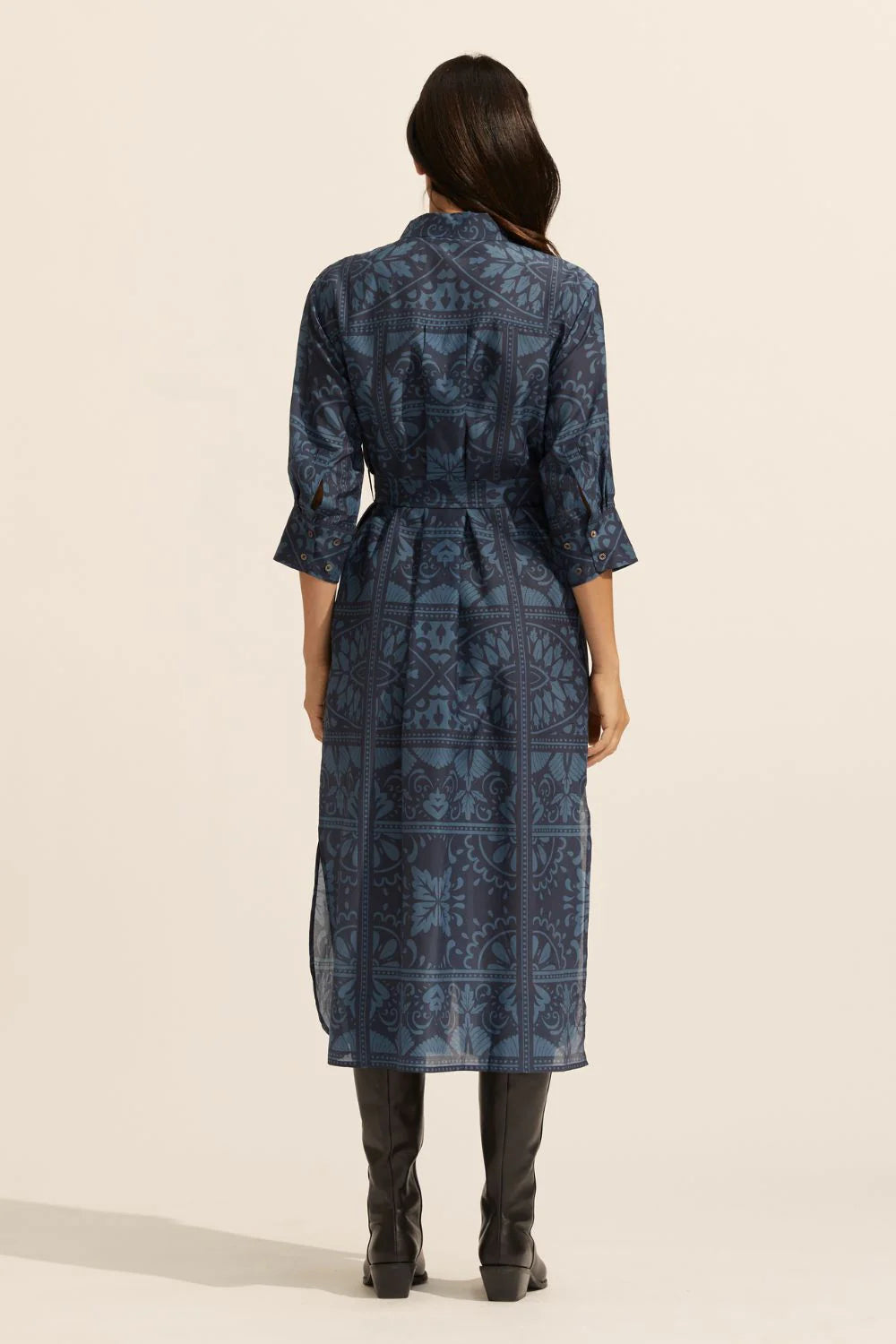 Pinpoint Dress - Indigo Mosaic Dresses Zoe Kratzmann   