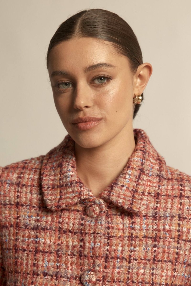 Plume jacket - Berry Check Coats & Jackets Zoe Kratzmann