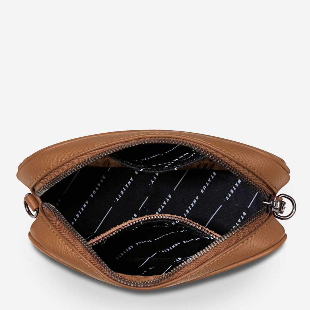 Plunder Bag With Dual Straps - Camel Status Anxiety