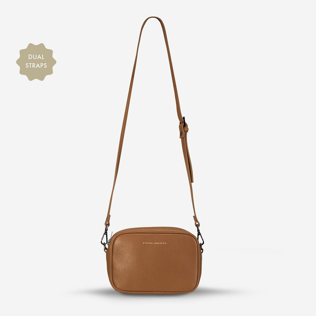 Plunder Bag With Dual Straps - Camel Status Anxiety
