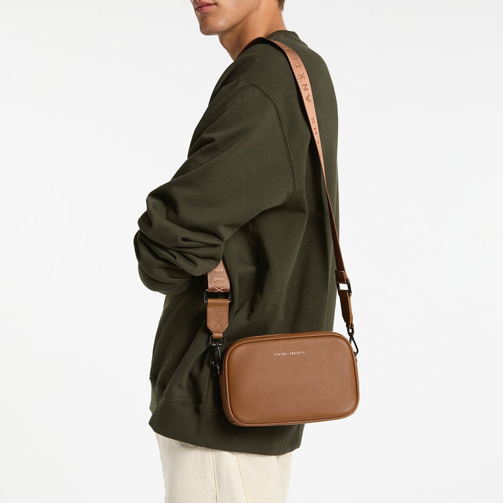 Plunder Bag With Dual Straps - Camel Status Anxiety