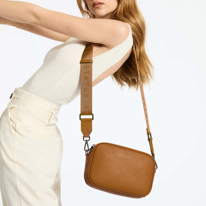 Plunder Bag With Dual Straps - Camel Status Anxiety