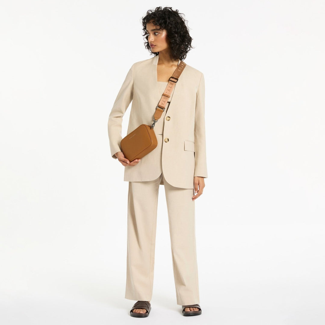 Plunder Bag With Dual Straps - Camel Status Anxiety