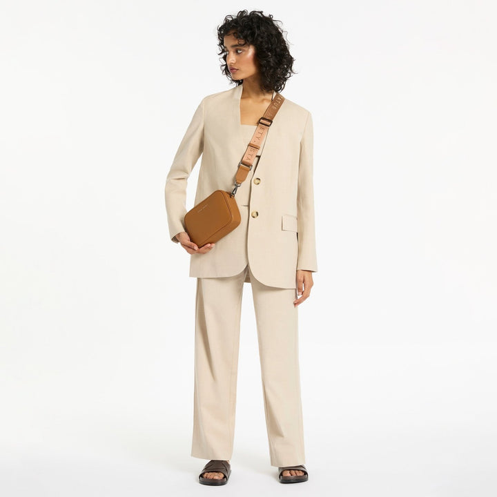 Plunder Bag With Dual Straps - Camel Status Anxiety