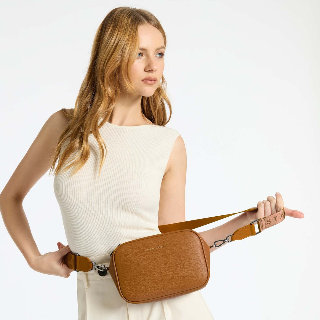 Plunder Bag With Dual Straps - Camel Status Anxiety