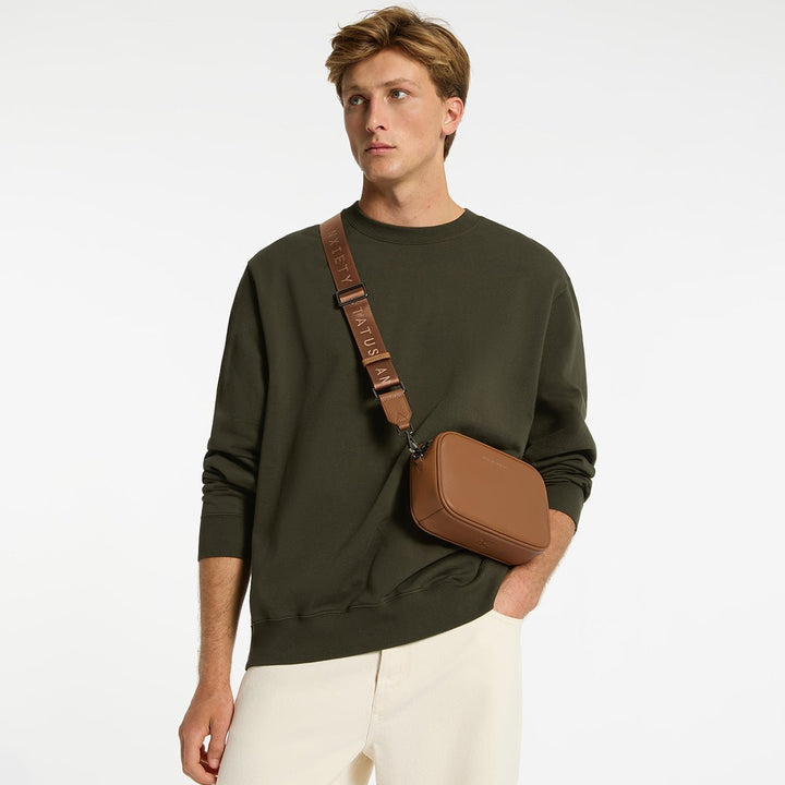Plunder Bag With Dual Straps - Camel Status Anxiety