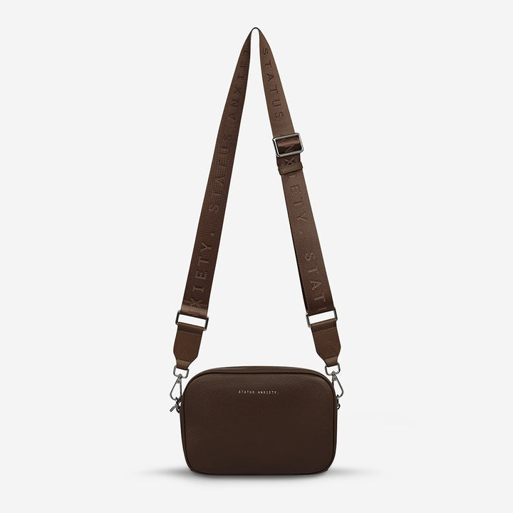 Plunder Bag With Webbed Strap - Cocoa Handbag Status Anxiety