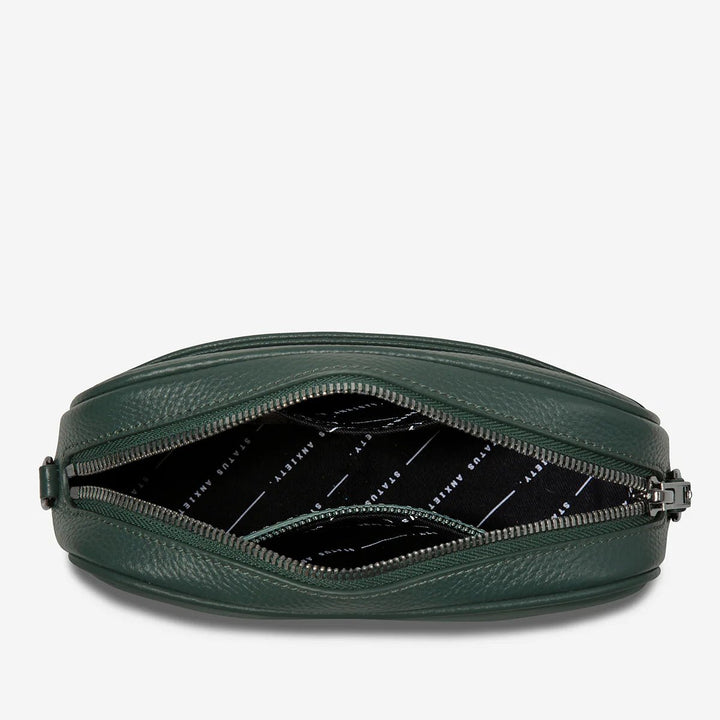 Plunder Bag With Webbed Strap - Green Handbag Status Anxiety