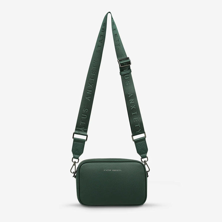Plunder Bag With Webbed Strap - Green Handbag Status Anxiety