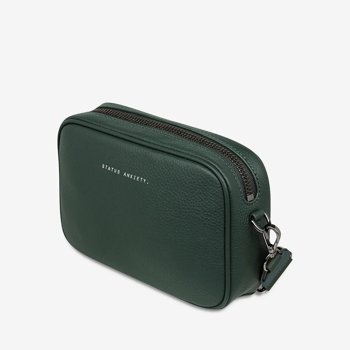 Plunder Bag With Webbed Strap - Green Handbag Status Anxiety