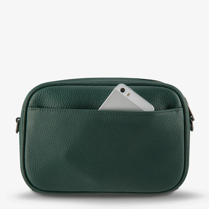 Plunder Bag With Webbed Strap - Green Handbag Status Anxiety