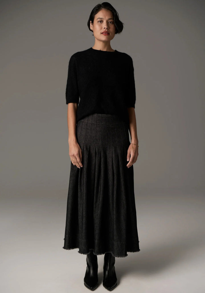 POL Astrid knit Tee - black Shirts POL