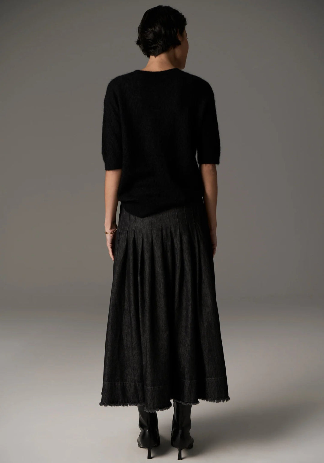 POL Astrid knit Tee - black Shirts POL