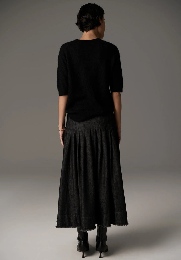 POL Astrid knit Tee - black Shirts POL