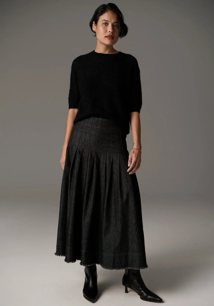 POL Astrid knit Tee - black Shirts POL