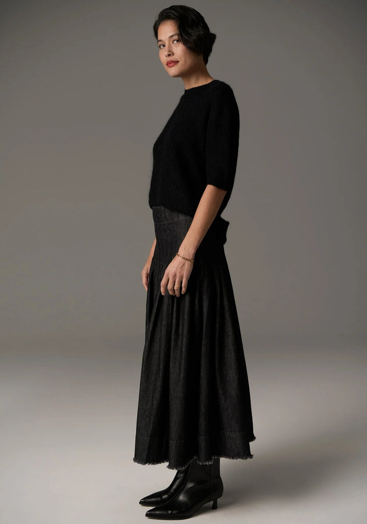 POL Astrid knit Tee - black Shirts POL