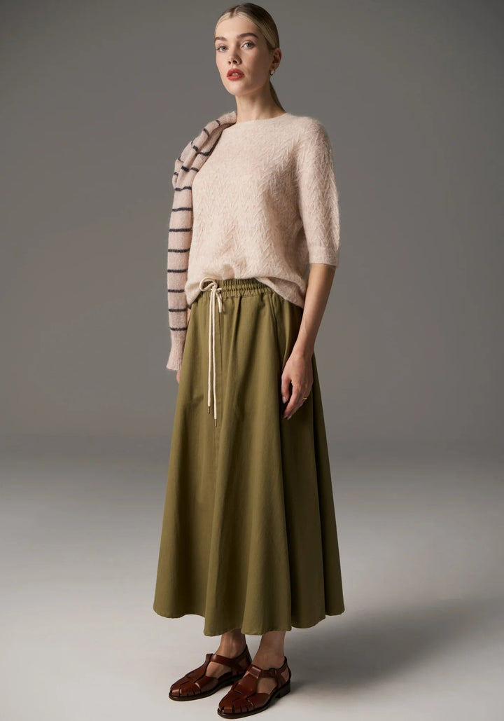 POL Astrid knit Tee - Pebble Shirts POL