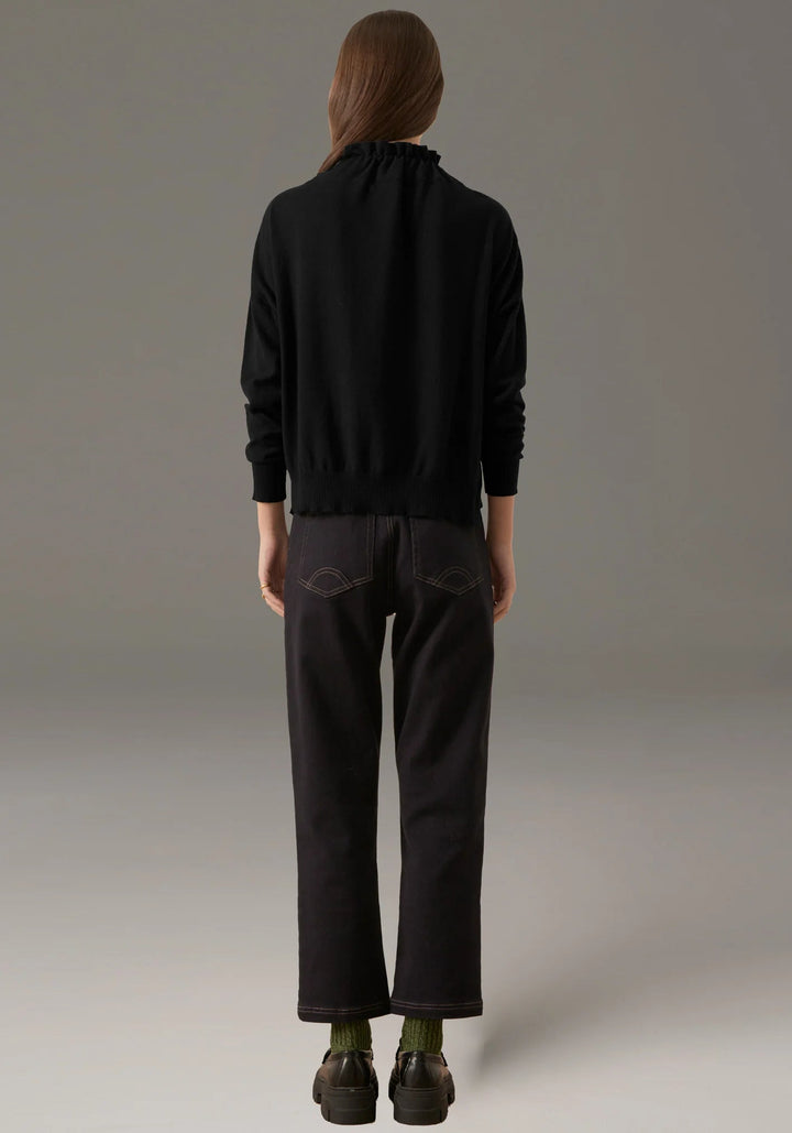 POL Beech Drawcord Knit - Black knits POL
