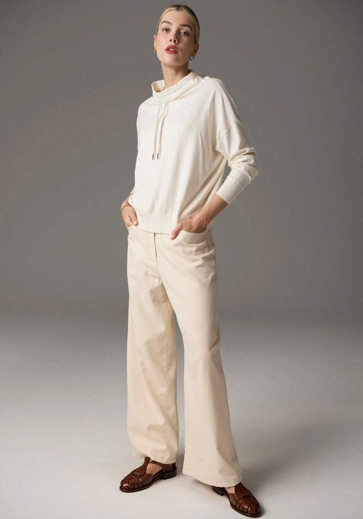 POL Beech Drawcord Knit - ivory knits POL