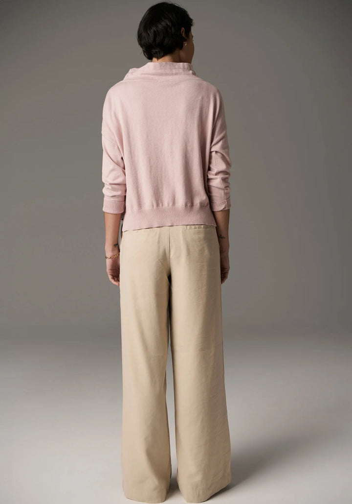 POL Beech Drawcord Knit - pink knits POL