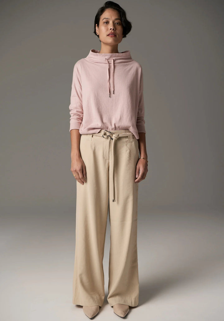 POL Beech Drawcord Knit - pink knits POL