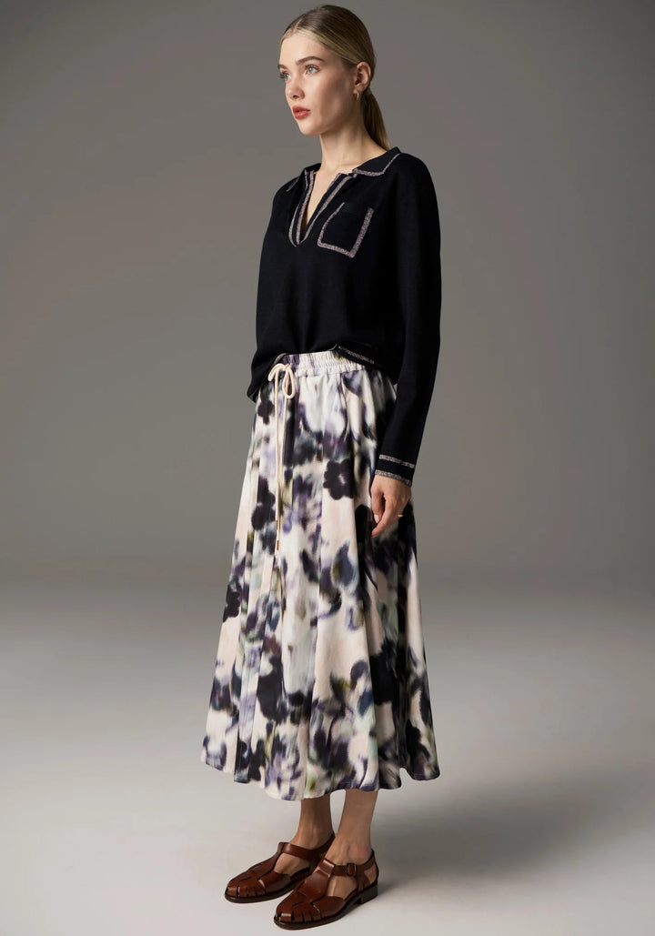 POL Bennet Polo Knit Lurex - Ink knit POL