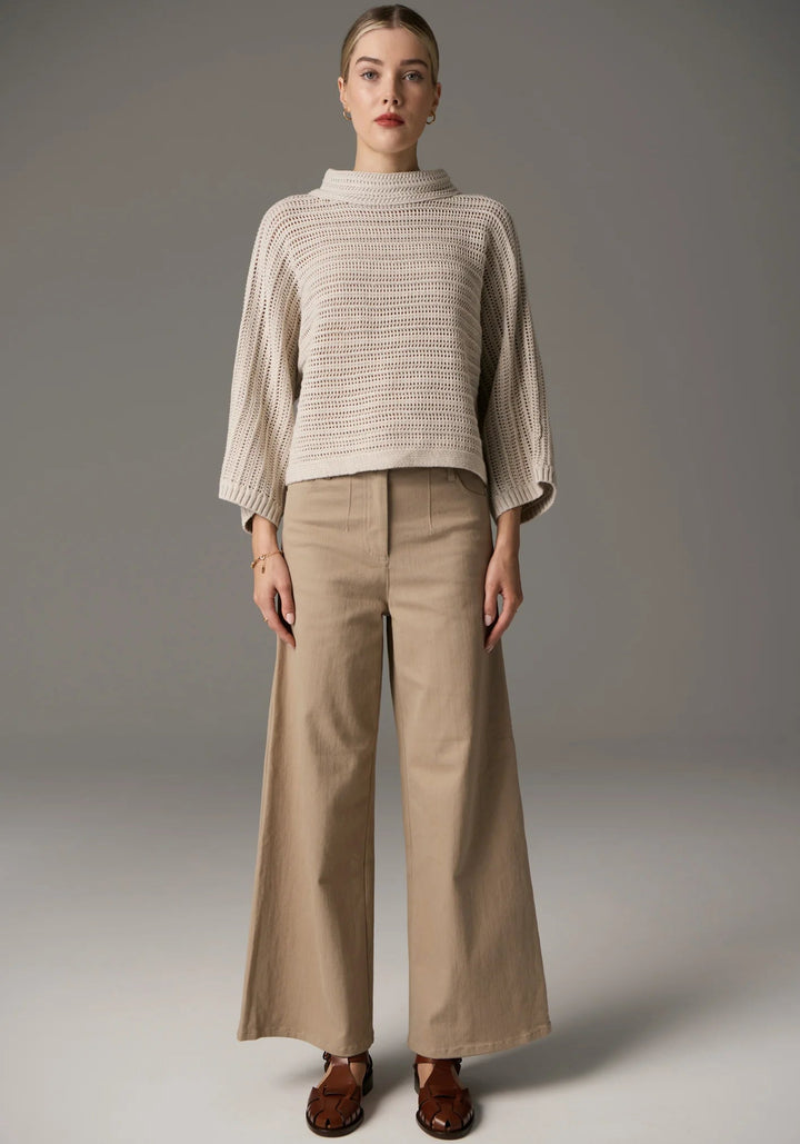 POL Daily Boxy Knit - Natural Shirts POL