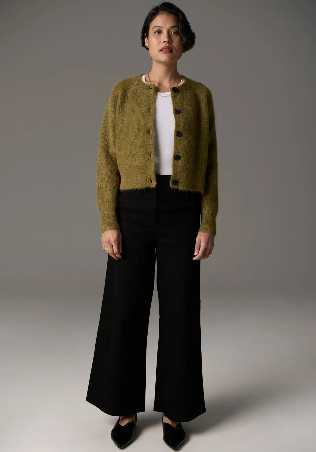 POL Finlay Cardigan - Green knits POL