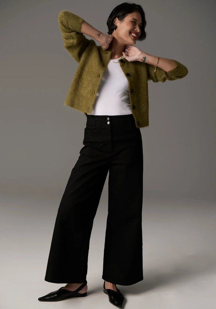 POL Finlay Cardigan - Green knits POL