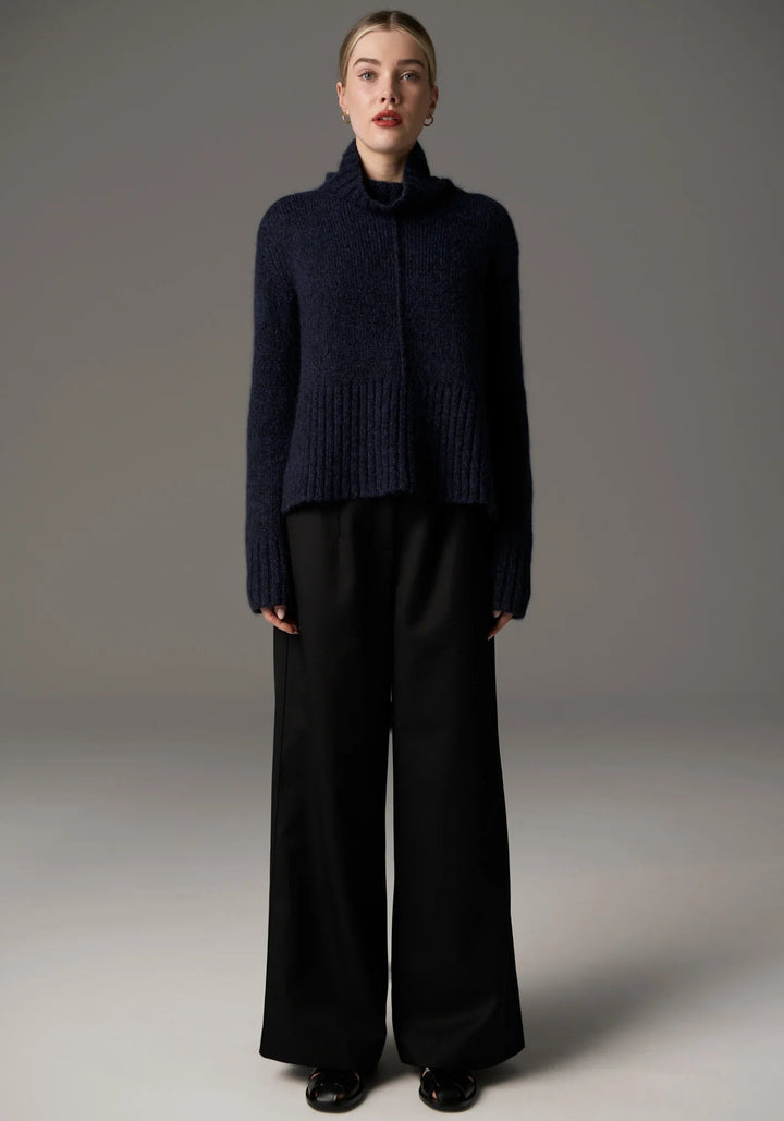 POL Grove High Neck Knit INk knits POL